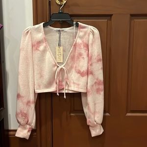 Gab Kate pink tie dye top